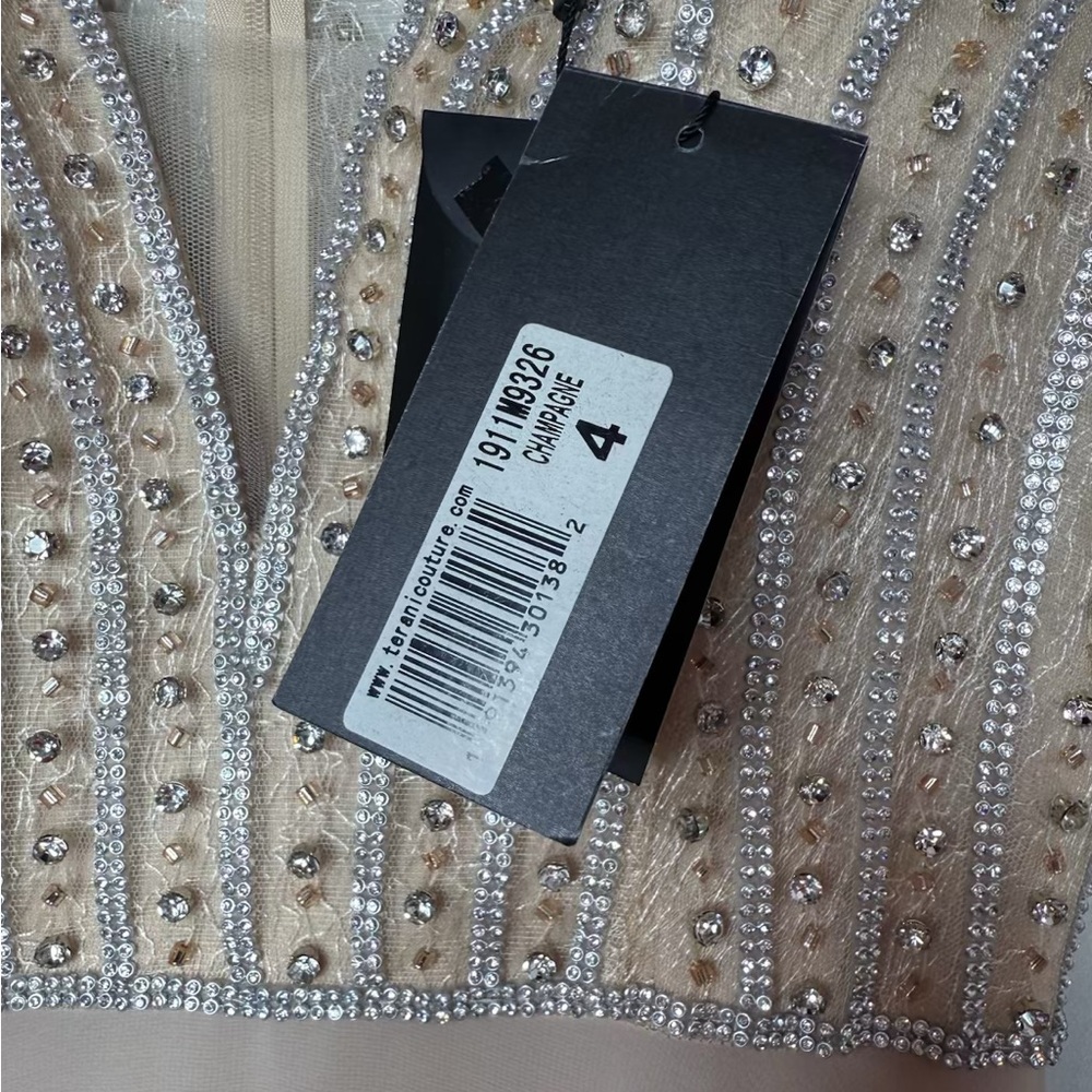 Terani Embellished Beaded Evening Prom Gown - Picture 6 of 6